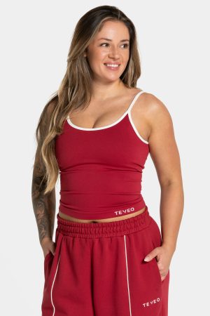 Ignite Cami Top  Cherry mit hoher Taille