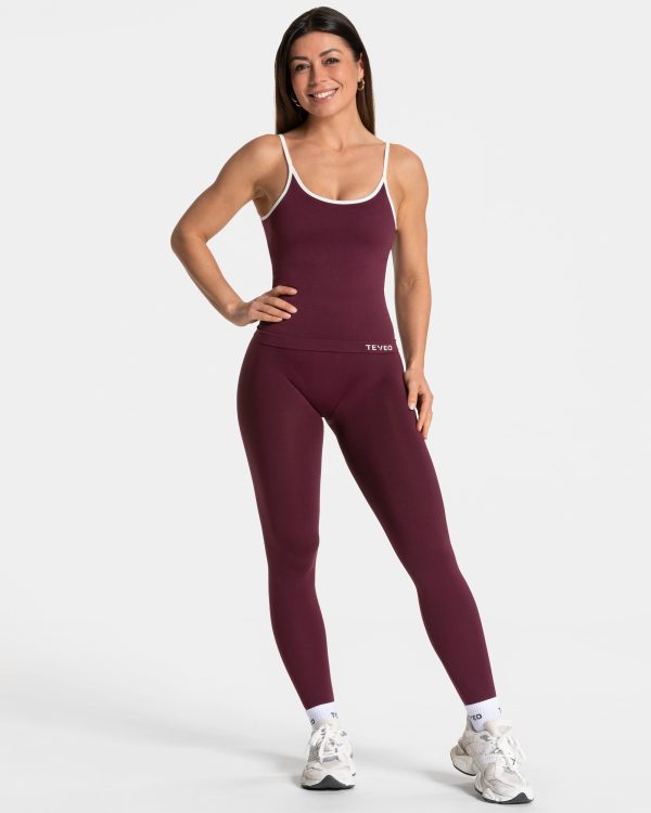 Damen Ignite Cami Top  Pflaume mit Komfort – Bild 3
