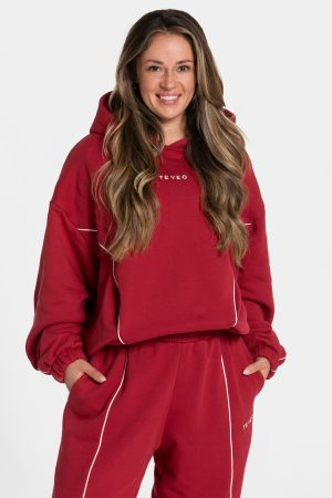 Ignite Hooded Sweater in Cherry für Damen