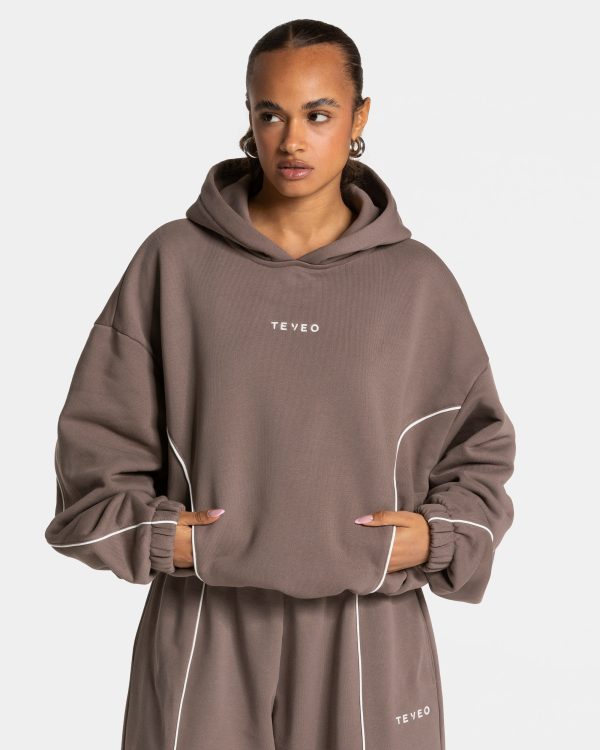 Damen Ignite Hooded Sweater  Mokka mit Komfort