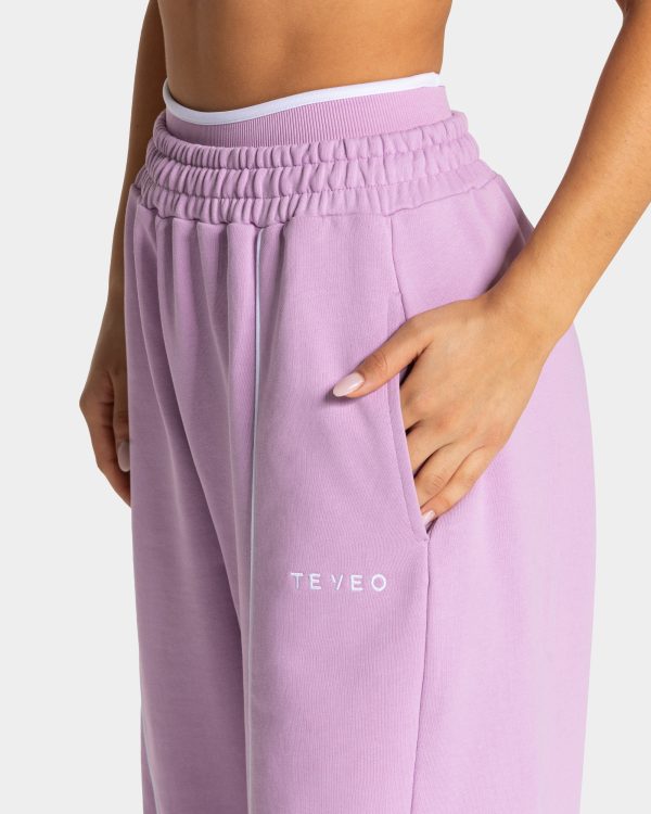 Modische Ignite Wide Leg Jogger in Farbe Orchid – Bild 4