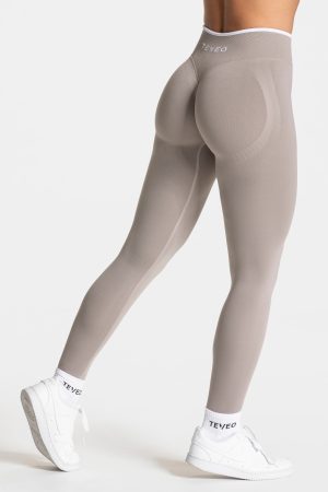 Ignite Sculpt Scrunch Leggings Stone mit hoher Ta
