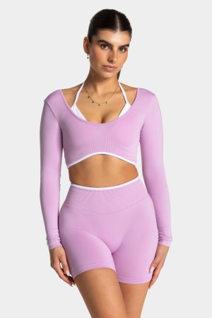 Ignite Longsleeve Orchid mit hoher Taille
