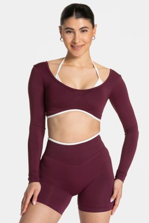 Ignite Longsleeve  Pflaume – bequem und stylisch