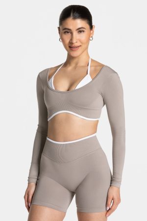 Ignite Longsleeve  Stone – bequem und stylisch
