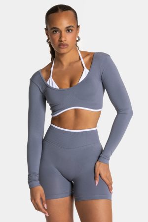 Ignite Longsleeve  Damenhose in Eisgrau
