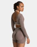 Ignite Longsleeve  in Mokka für Damen