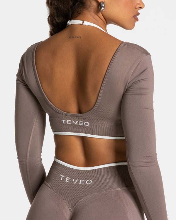 Ignite Longsleeve  in Mokka für Damen – Bild 4