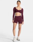 Damen Ignite Sculpt Scrunch Short  Pflaume mit Ko