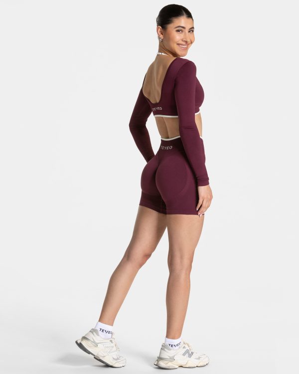 Damen Ignite Sculpt Scrunch Short  Pflaume mit Ko – Bild 5