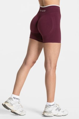 Damen Ignite Sculpt Scrunch Short  Pflaume mit Ko