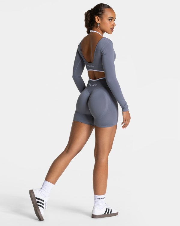 Ignite Sculpt Scrunch Short  Damenhose in Eisgrau – Bild 5