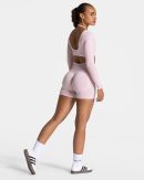 Damen Ignite Sculpt Scrunch Short  Rosa mit Komfo