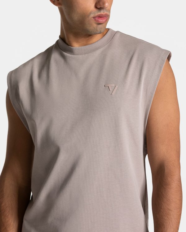 Ignite Oversized Tank Men in Stone für Damen – Bild 4