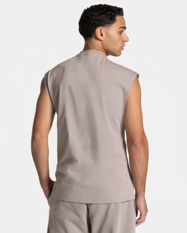 Ignite Oversized Tank Men in Stone für Damen – Bild 2