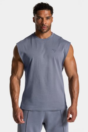 Modische Ignite Oversized Tank Men in Farbe Eisgr