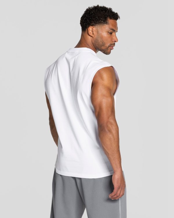 Damen Ignite Oversized Tank Men Weiß mit Komfort – Bild 2