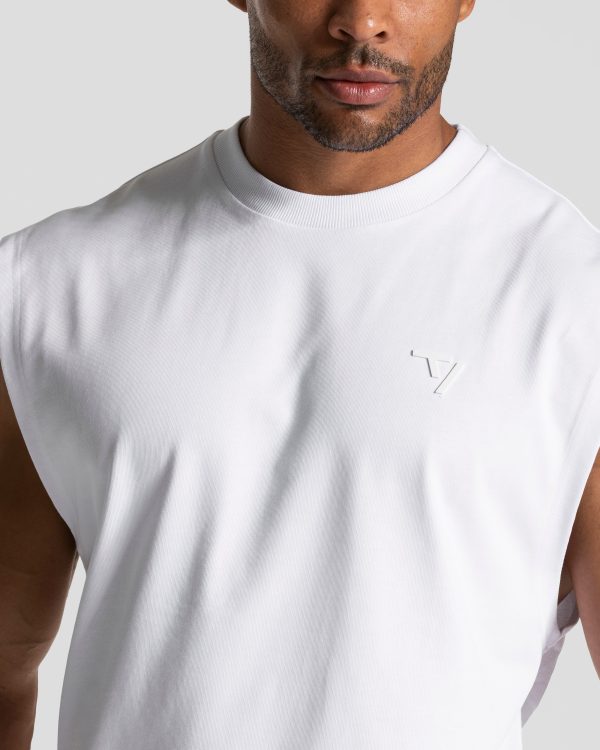 Damen Ignite Oversized Tank Men Weiß mit Komfort – Bild 4