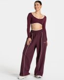 Ignite Wide Leg Jogger  Pflaume mit hoher Taille