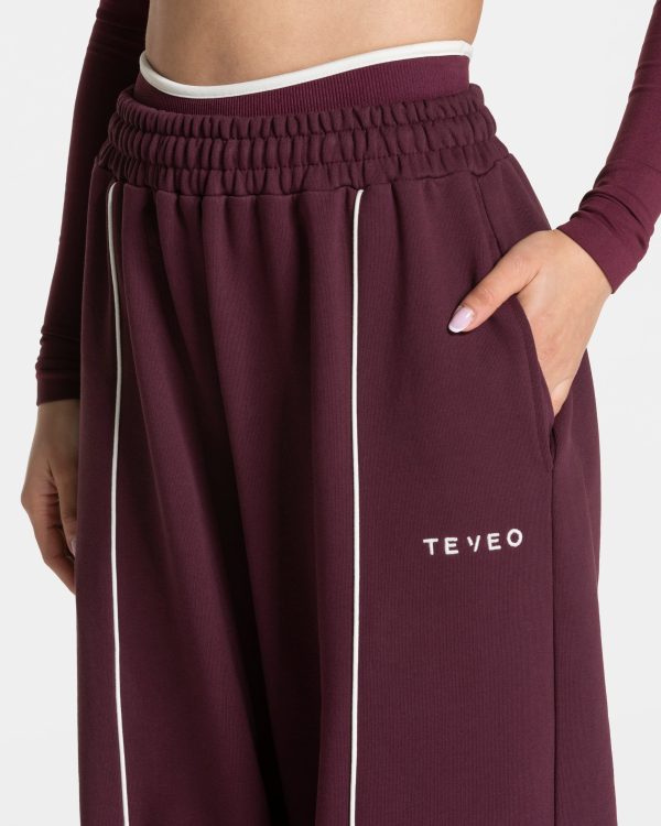 Ignite Wide Leg Jogger  Pflaume mit hoher Taille – Bild 4