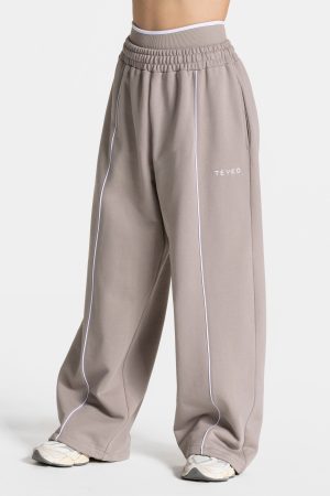 Ignite Wide Leg Jogger  in Stone für Damen