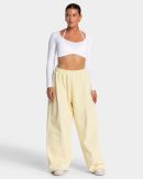 Damen Ignite Wide Leg Jogger Butter Yellow mit Ko