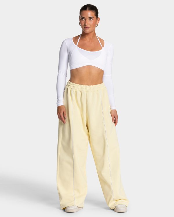 Damen Ignite Wide Leg Jogger Butter Yellow mit Ko – Bild 3