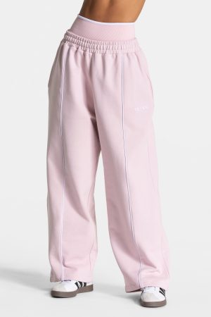 Ignite Wide Leg Jogger  Rosa mit hoher Taille