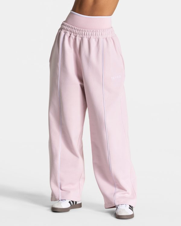 Ignite Wide Leg Jogger  Rosa mit hoher Taille