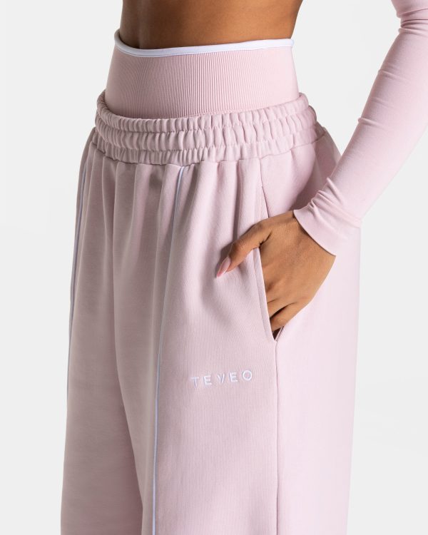 Ignite Wide Leg Jogger  Rosa mit hoher Taille – Bild 4