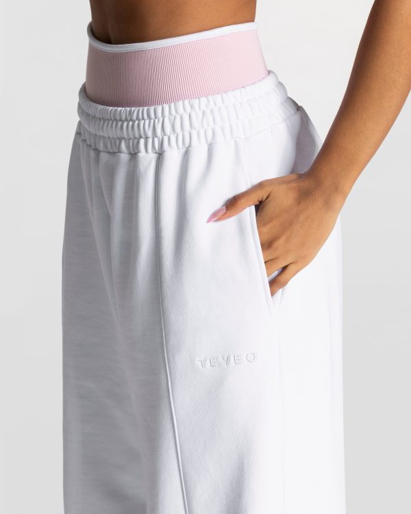 Ignite Wide Leg Jogger  Damenhose in Weiß – Bild 4