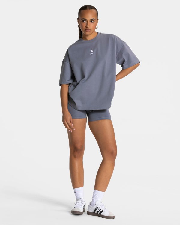 Journey Oversized T-Shirt für Frauen in Eisgrau – Bild 3