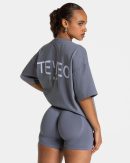 Journey Oversized T-Shirt für Frauen in Eisgrau