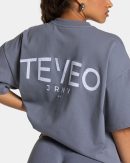 Journey Oversized T-Shirt für Frauen in Eisgrau