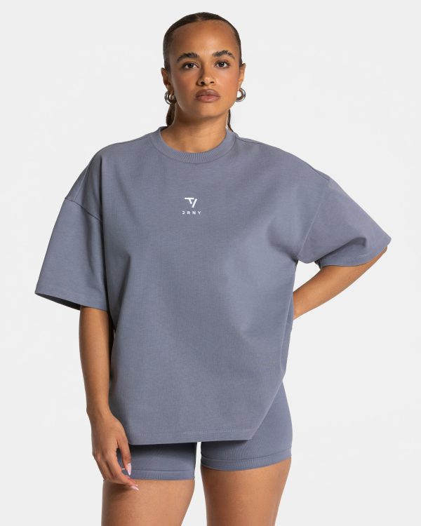 Journey Oversized T-Shirt für Frauen in Eisgrau