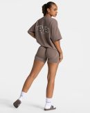 Journey Oversized T-Shirt für Frauen in Mokka
