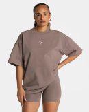 Journey Oversized T-Shirt für Frauen in Mokka