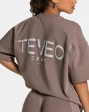 Journey Oversized T-Shirt für Frauen in Mokka