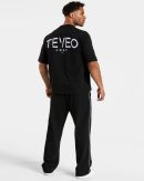 Journey Oversized T-Shirt Schwarz mit hoher Taille