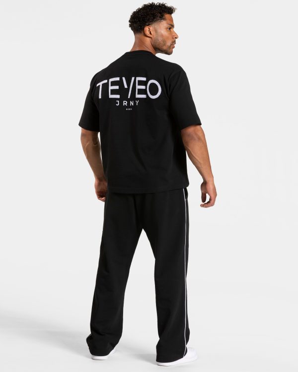 Journey Oversized T-Shirt Schwarz mit hoher Taille – Bild 5