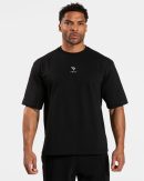 Journey Oversized T-Shirt Schwarz mit hoher Taille