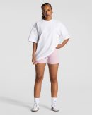 Journey Oversized T-Shirt Weiß mit hoher Taille