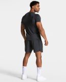 Modische Pace Fitted T-Shirt in Farbe Gunmetal