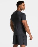 Modische Pace Fitted T-Shirt in Farbe Gunmetal
