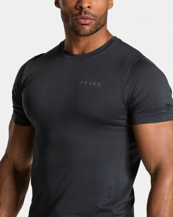 Modische Pace Fitted T-Shirt in Farbe Gunmetal – Bild 4