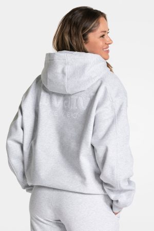 RI’VAIV Oversized Hoodie für Frauen in Hellgrau