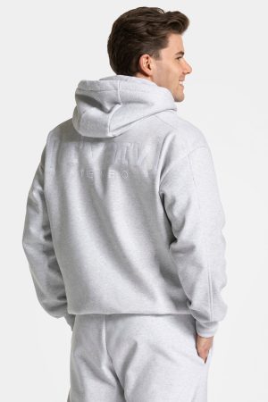 RI’VAIV Oversized Hoodie in Hellgrau für Damen