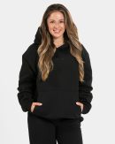 RI’VAIV Oversized Hoodie für Frauen in Schwarz