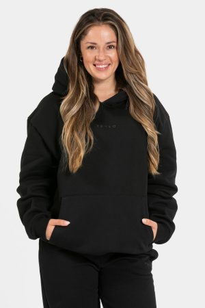 RI’VAIV Oversized Hoodie für Frauen in Schwarz