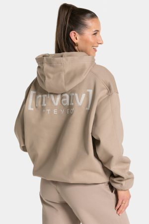 RI’VAIV Oversized Hoodie für Frauen in Taupe